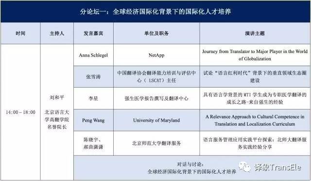 2017年第九屆“中國翻譯職業交流大會”會議議程